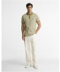 Men's Barbour International Morley Oxford Polo Shirt - Fir Green