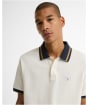 Men's Barbour Anthorn Textured Tailored Polo Shirt - Whisper White