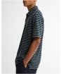 Men's Barbour Farlam Striped Tailored Polo Shirt - Navy