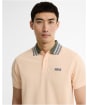 Men's Barbour International Neville Tipped Polo Shirt - Bleached Apricot
