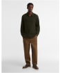 Men's Barbour Kentown Tailored Long Sleeve Polo Shirt - Sage