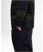 Men's Barbour Frith Tartan Stripe Rugby Shirt - Navy