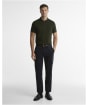 Men's Barbour Stately Zip Polo Shirt - Sage