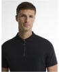 Men's Barbour Stately Zip Polo Shirt - Navy