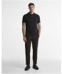 Men's Barbour Stately Zip Polo Shirt - Navy