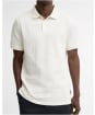 Men's Barbour Faversham Tailored Textured Polo Shirt - Whisper White