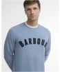 Men's Barbour Prep Logo Crew Sweater - Tarn Blue