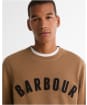 Men's Barbour Prep Logo Crew Sweater - Sandstone