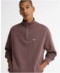Men's Barbour Beckhill Half Zip Sweatshirt - Peppercorn