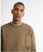 Men's Barbour Ivergill Relaxed Fit Crewneck Sweatshirt - Clay