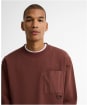 Men's Barbour Ivergill Relaxed Fit Crewneck Sweatshirt - Burnt Pepper