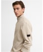 Men's Barbour International Bewley Half Zip Sweatshirt - Mist