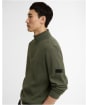 Men's Barbour International Bewley Half Zip Sweatshirt - Thyme