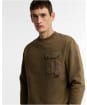 Men's Barbour Pitt Crew Neck Sweatshirt - Beech