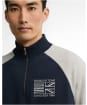 Men's Barbour International Steve McQueen Kenny Half Zip Sweatshirt - Navy / Grey Marl