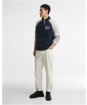Men's Barbour International Steve McQueen Kenny Half Zip Sweatshirt - Navy / Grey Marl