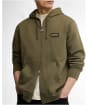 Men's Barbour International Pull Graphic Hoodie - Mid Olive