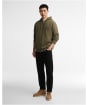 Men's Barbour International Pull Graphic Hoodie - Mid Olive