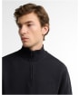 Men's Barbour International 90th Anniversary Half Zip Sweatshirt - Black