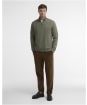 Men's Barbour Desmond Half Zip Sweat - Agave Green