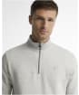 Men's Barbour Desmond Half Zip Sweat - Grey Marl