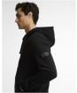 Men's Barbour International Map Zip Through Hoodie - Black