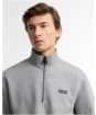 Men's Barbour International Essential Half Zip Sweatshirt - Anthracite Marl