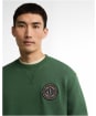 Men's Barbour International 90th Anniversary Graphic Sweatshirt - Racing Green