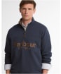 Men's Barbour Fosse Half Zip Sweatshirt - Navy