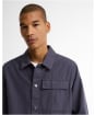 Men's Barbour Wetheral Twill Overshirt - Washed Navy