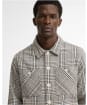 Men's Barbour Alderney Houndstooth Overshirt - Whisper White