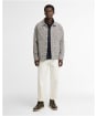 Men's Barbour Alderney Houndstooth Overshirt - Whisper White