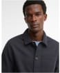 Men's Barbour Tartan Trimmed Washed Overshirt - Dark Navy
