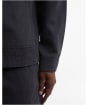 Men's Barbour Tartan Trimmed Washed Overshirt - Dark Navy