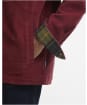 Men's Barbour Tartan Trimmed Cord Overshirt - Russet Brown