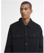 Men's Barbour Tartan Trimmed Cord Overshirt - Navy