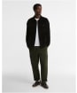 Men's Barbour Tartan Trimmed Cord Overshirt - Olive