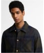 Men's Barbour Oversized Tartan Overshirt - Shadow Classic Tartan