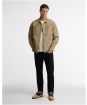 Men's Barbour Cord Collar Twill Overshirt - Washed Stone