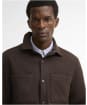 Men's Barbour Marltown Tailored Wool Blend Overshirt - Dark Oak