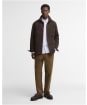 Men's Barbour Marltown Tailored Wool Blend Overshirt - Dark Oak