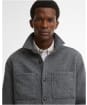 Men's Barbour Marltown Tailored Wool Blend Overshirt - Dark Grey Marl
