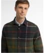 Men's Barbour Woodlane Brushed Check Overshirt - Classic Tartan