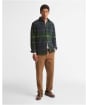 Men's Barbour Woodlane Brushed Check Overshirt - Green Loch Tartan