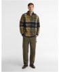 Men's Barbour Woodlane Brushed Check Overshirt - Birchwood Dress Tartan