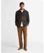 Men's Barbour Woodlane Brushed Check Overshirt - Shadow Classic Tartan