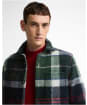 Men's Barbour Woodlane Brushed Check Overshirt - Evergreen Tartan