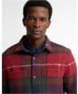 Men's Barbour Woodlane Brushed Check Overshirt - Winterberry Tartan