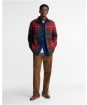 Men's Barbour Woodlane Brushed Check Overshirt - Winterberry Tartan