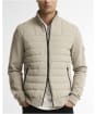 Men's Barbour International Collins Baffle Quilted Sweatshirt - Concrete